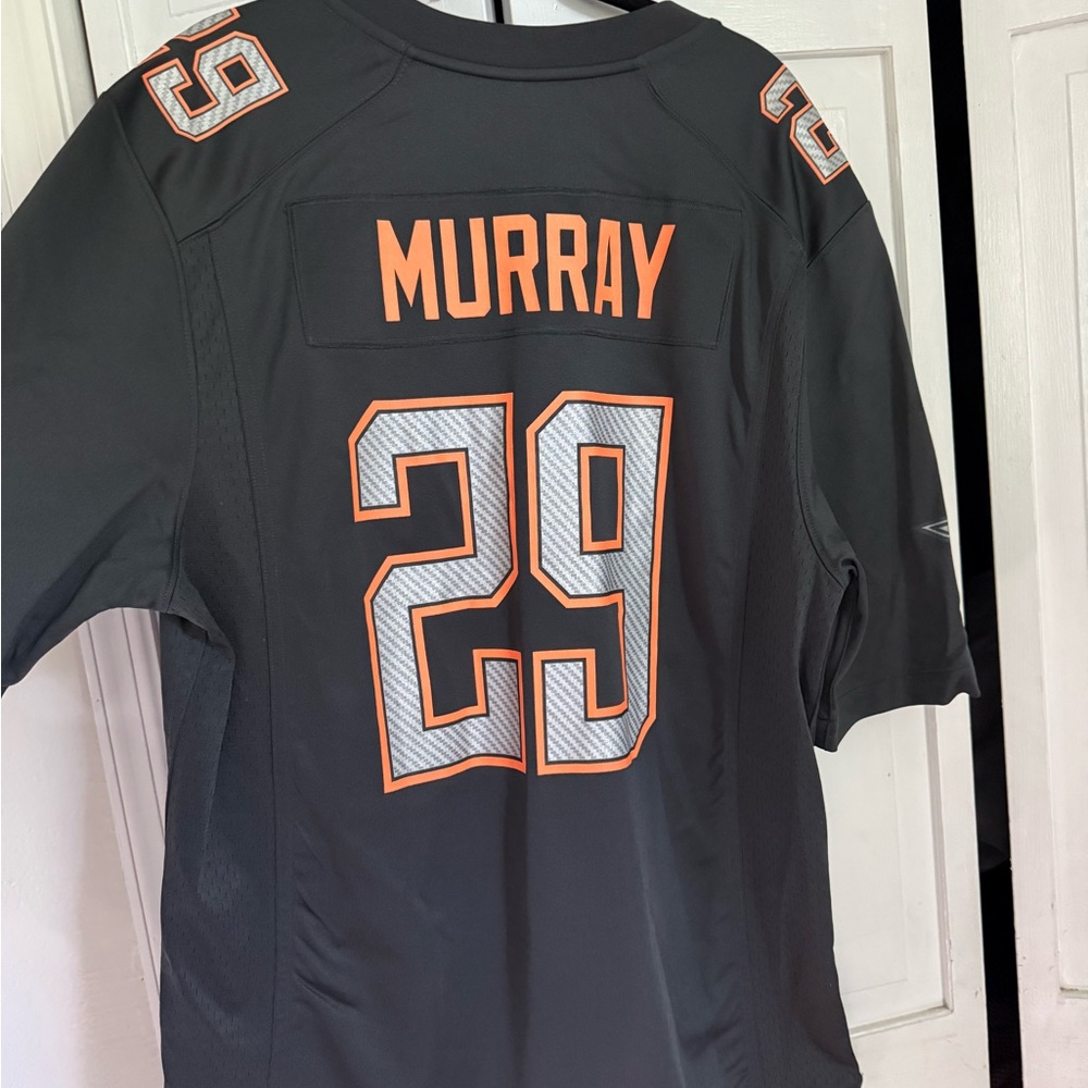 Nike Gray and Orange Dallas Cowboys Murray Jersey Athletic Performance Shirt